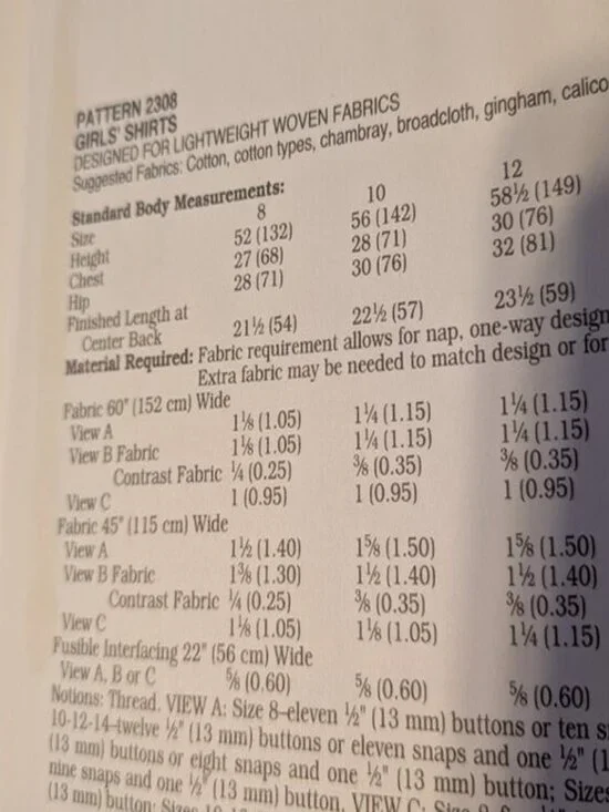 Kwik Sew 2308 Sewing Pattern Girls Shirt UNCUT NEW 8-14 - Picture 6 of 8